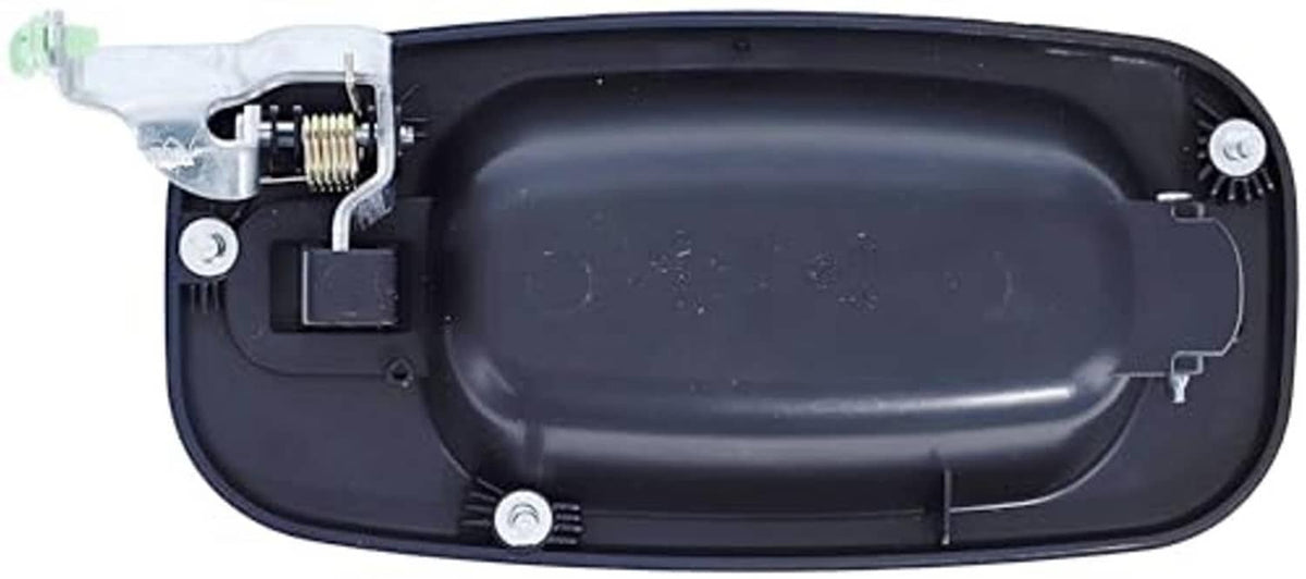 Rear exterior door handle with inner housing and metal latch