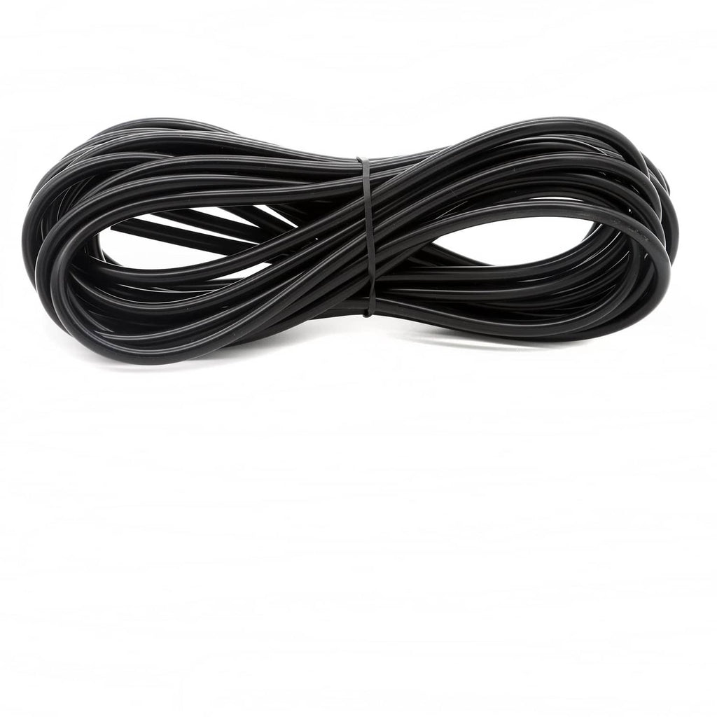 Coiled aquarium silicone airline tubing, black, standard aquarium air supply line