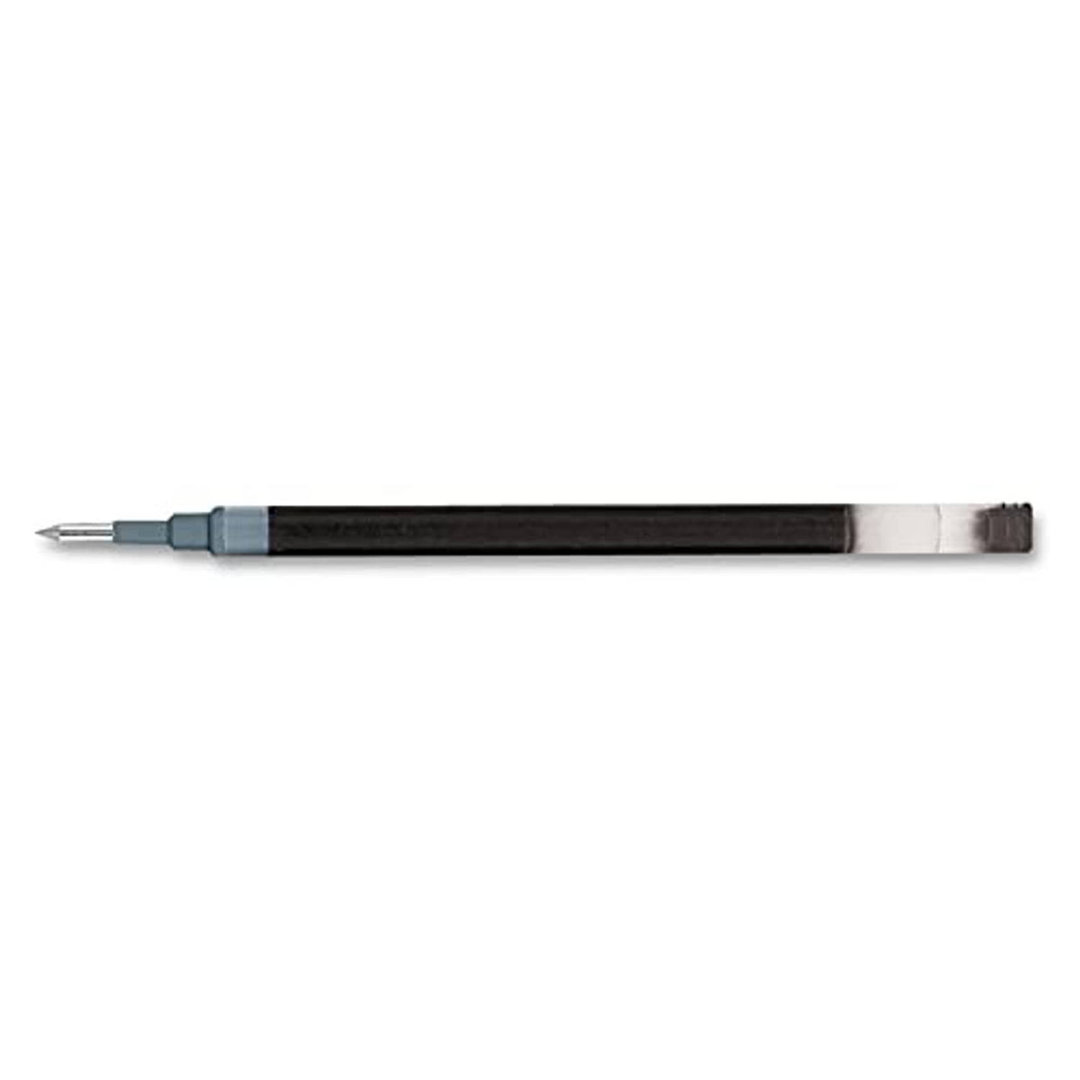 Black gel ink pen refill with fine 0.7mm metal tip