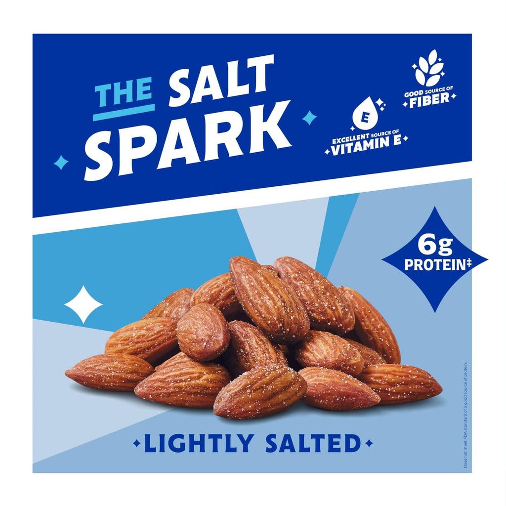 Blue Diamond lightly salted almonds single serving pouch with roasted almonds image