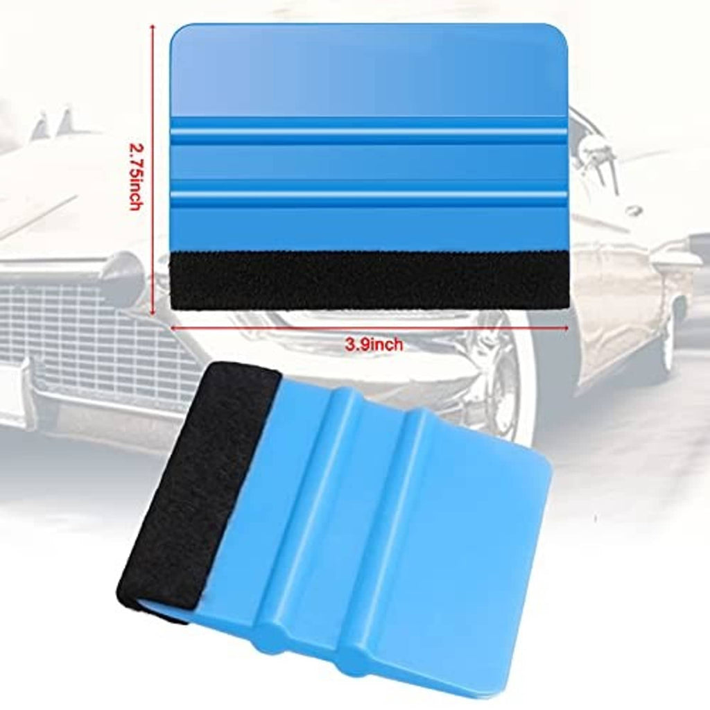 Felt-edge squeegee tool with size markings: 3.9 inch wide and 2.7 inch