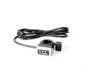Thumb throttle controller with power indicator display and black wiring harness