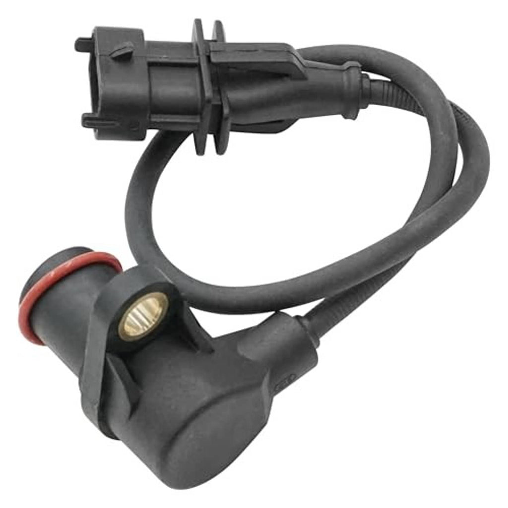 Crank position speed sensor with wiring harness, orange seal edge, and bracket