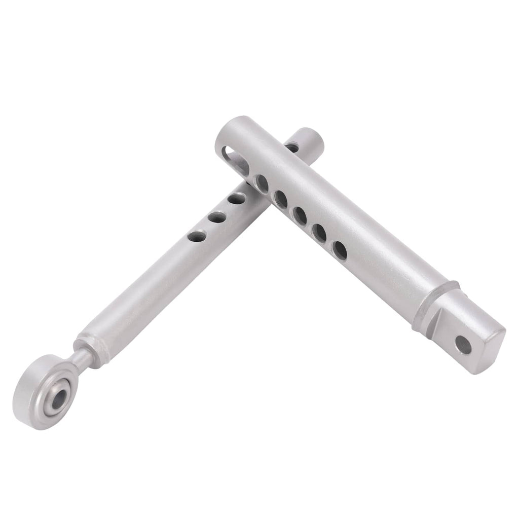 3-point lift stabilizer link assembly, cross-view of two connected perforated arms