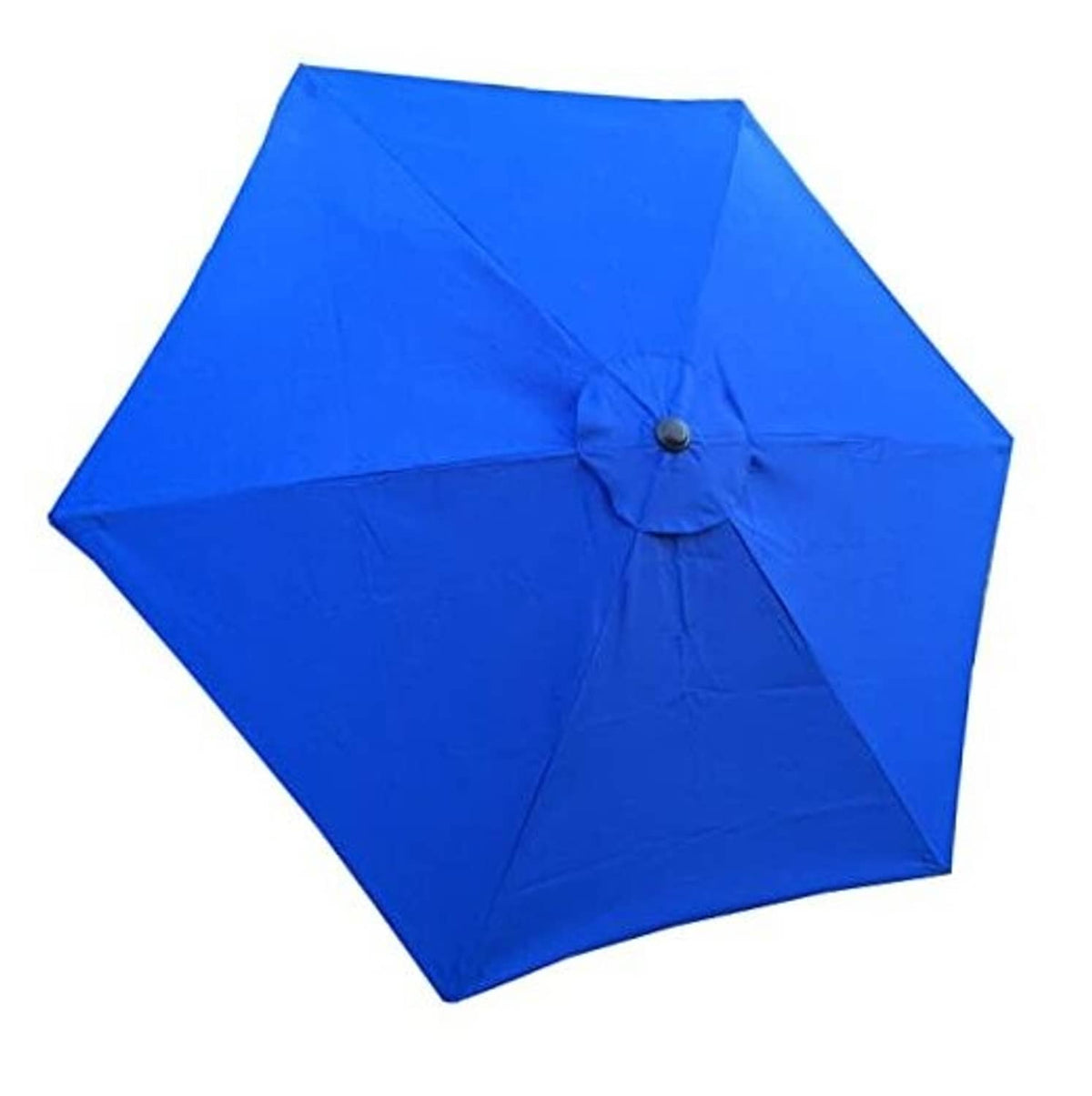 Royal blue patio umbrella replacement canopy with vented center hub and ribs