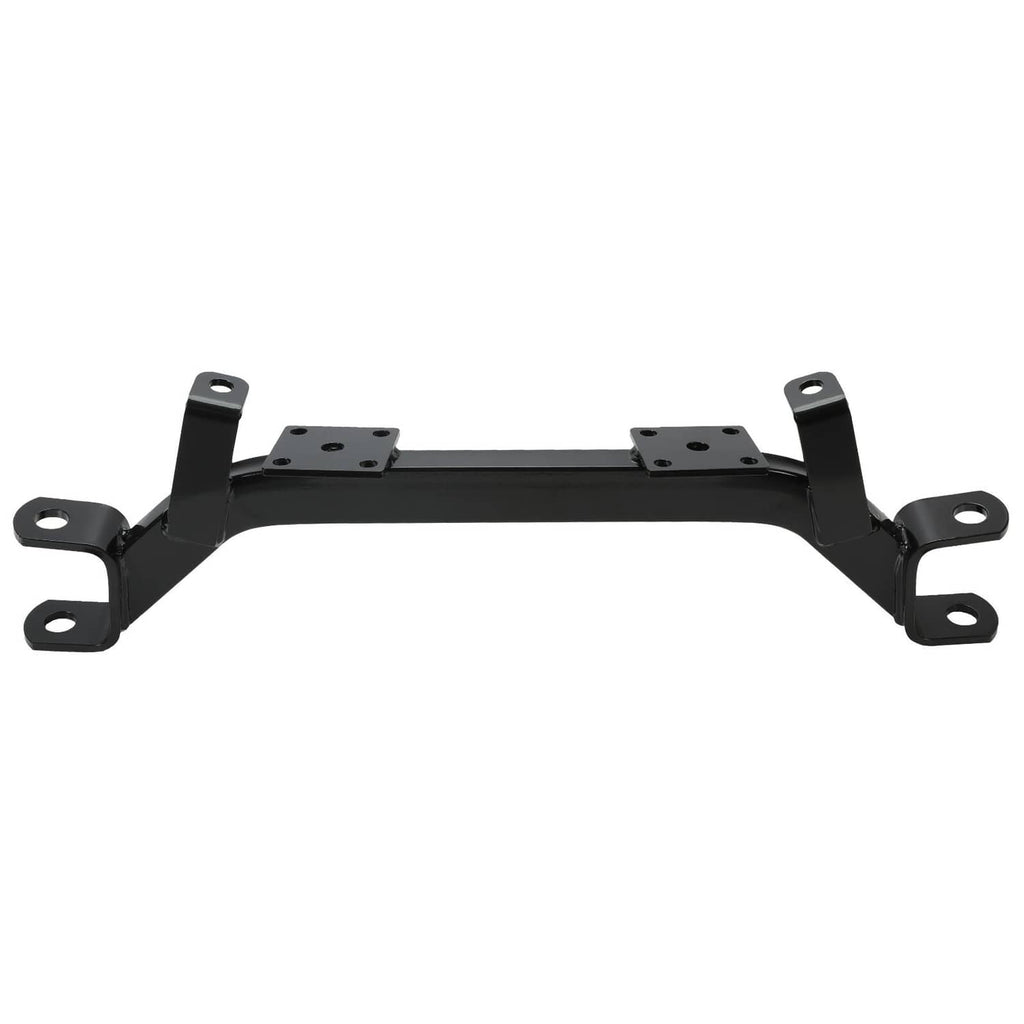 Black axle lift crossbar with end mounting plates and side attachment brackets