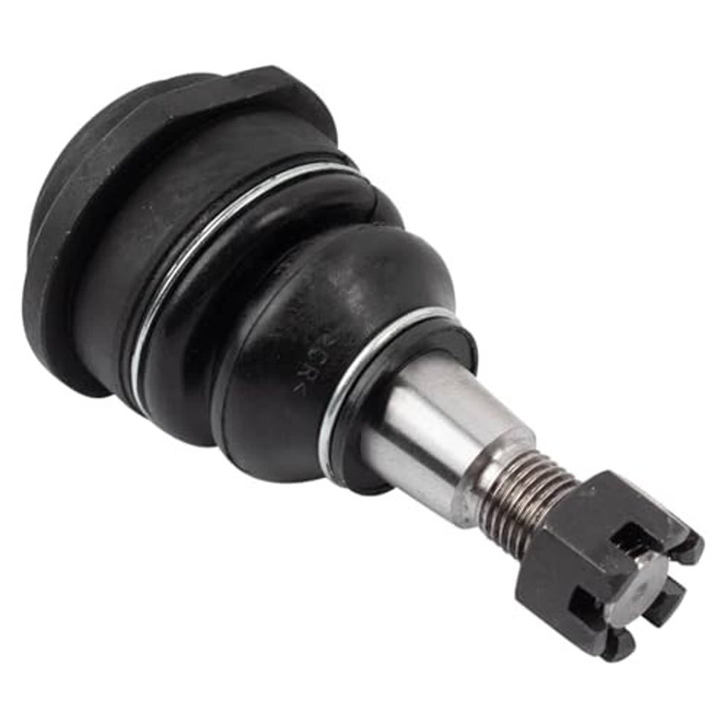 Upper ball joint with black boot and threaded stud connector