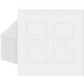 RivetOak Tondiamo 20 Pcs Outlet Insulation and Draft Sealers 4.25 x 4.3 Inch, 2-gang