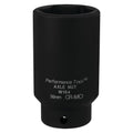 36mm axle nut socket, Performance Tool W154, black CR-MO steel, single-drive socket