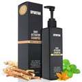 SPARTAN™ Root Activator Shampoo bottle with pump and matching product box