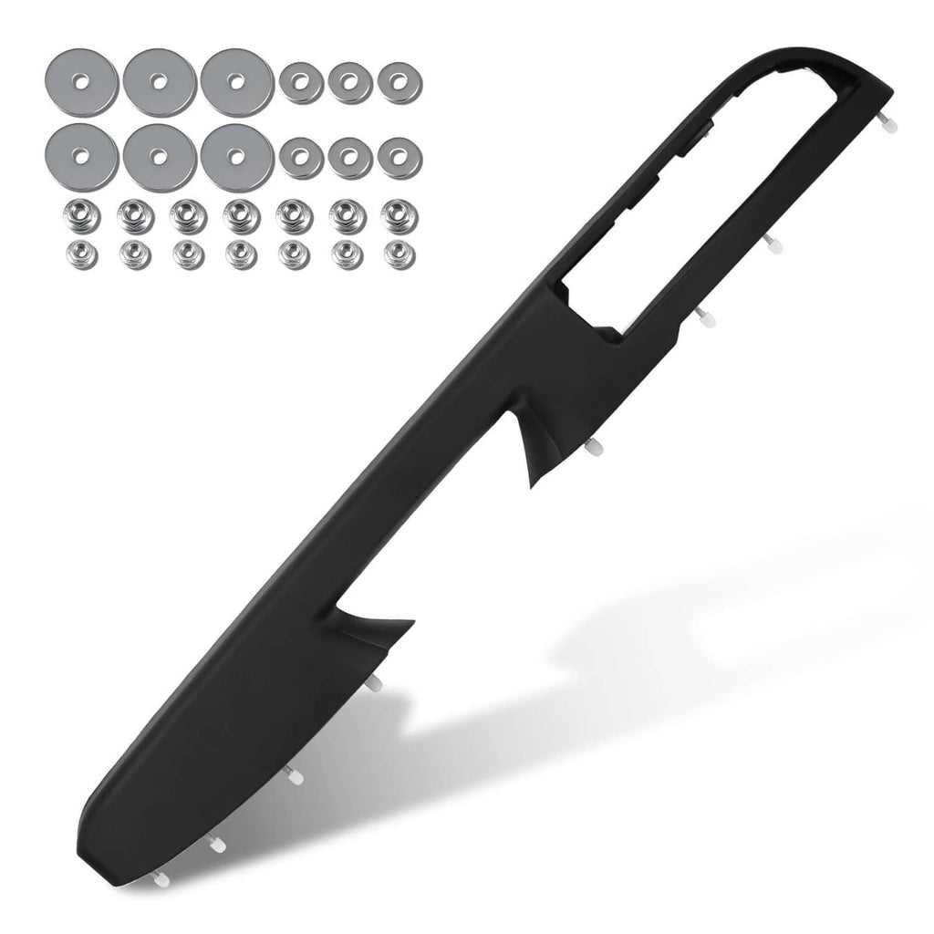 Black right door panel armrest handle repair trim with screw and washer hardware