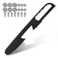 Black right door panel armrest handle repair trim with screw and washer hardware
