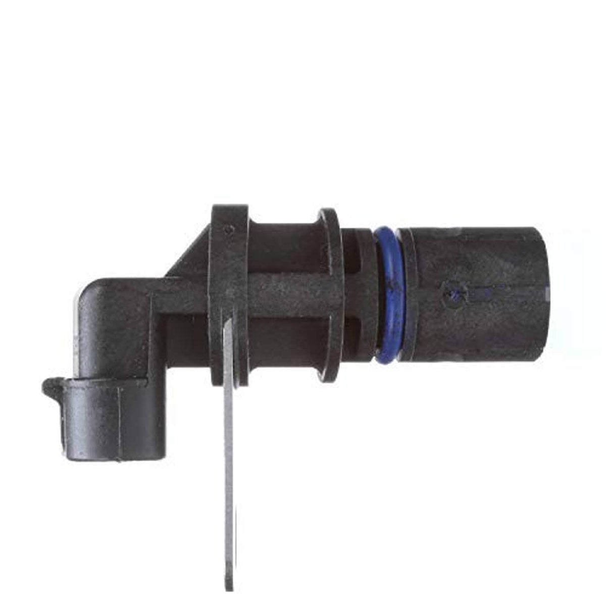 Engine crankshaft position sensor with elbow-style connector and blue sealing band
