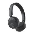 Graphite on-ear ANC headphones with cushioned earcups and adjustable headband.