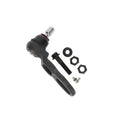 Black rubber suspension ball joint with metal stud and mounting hardware