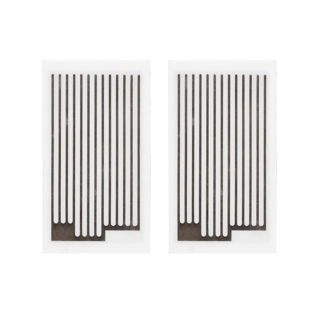 Ceramic ozone plates replacement, two rectangular pieces with dark ribbed slots