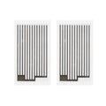 Ceramic ozone plates replacement, two rectangular pieces with dark ribbed slots