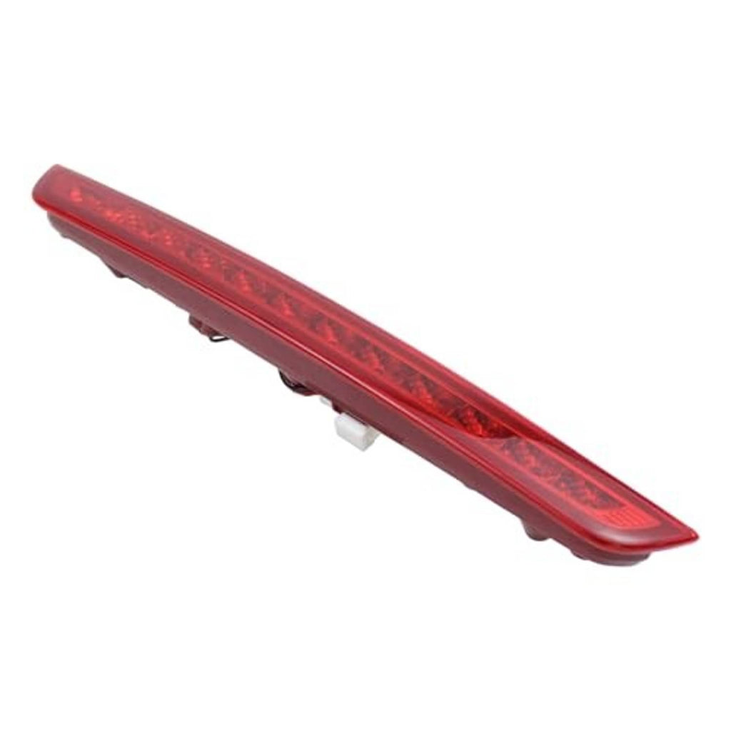 High-mount LED third brake light assembly with red lens and side mounting tabs