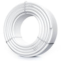 White PEX-A water supply tubing coil, 3/4 in pipe diameter, 100 ft length