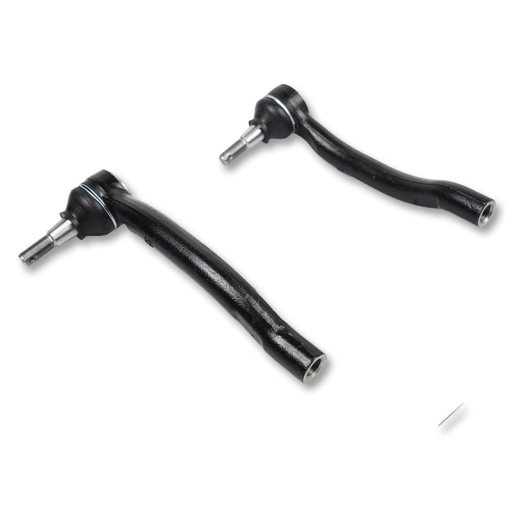 Black tie rod assemblies with ball-joint ends and threaded mounting shafts