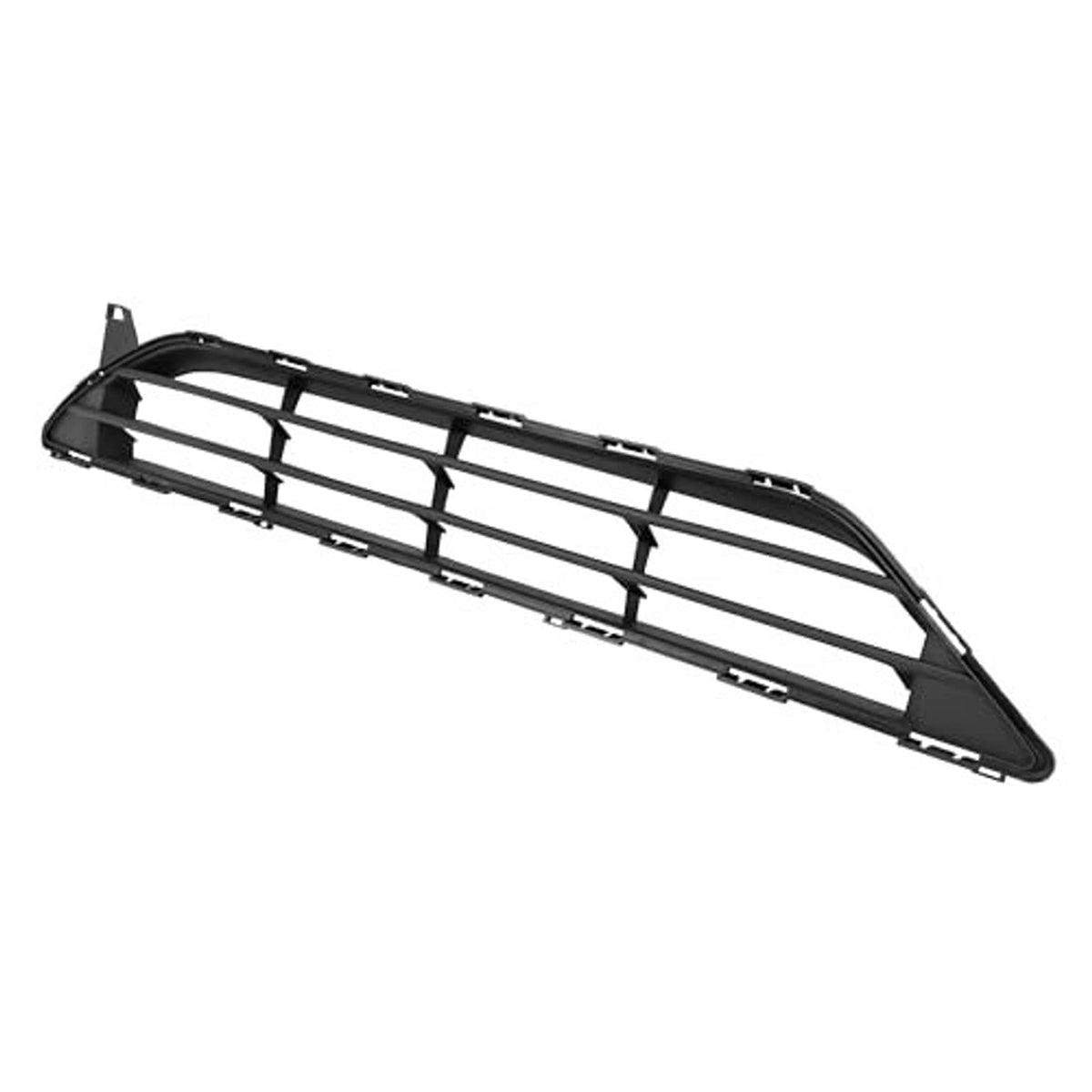 Front bumper lower grille with angled view of horizontal black bars