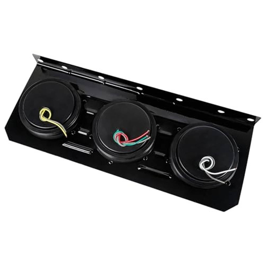 Truck trailer LED tail light bar with iron bracket base and three round light modules