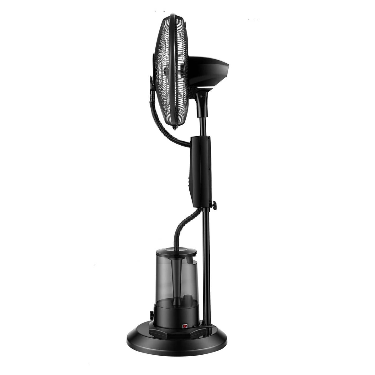 Uimoso standing misting floor fan with water tank and circular grille