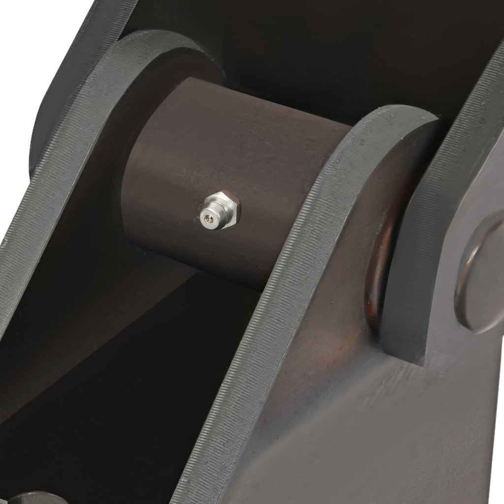 Pivot pin and fastener inside heavy-duty weld-on trailer hinge housing
