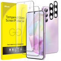JETech clear tempered glass screen protector for Galaxy A35 5G, multiple panels