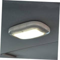 Ceiling-mount style car interior LED light with translucent white cover, bright glow