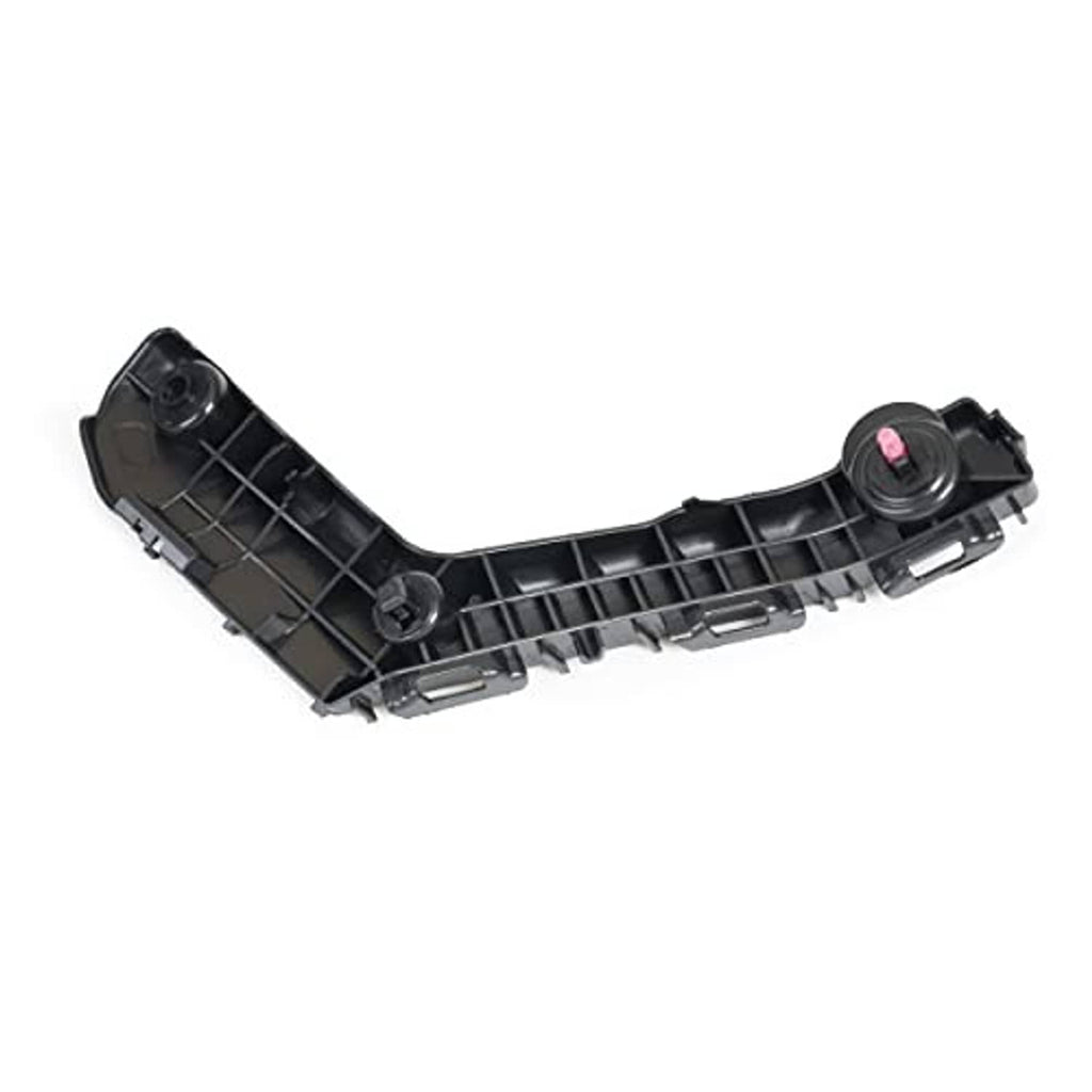 Front bumper bracket cover support mount, black plastic with center grid and end clips