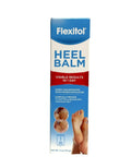 Flexitol Heel Balm box with blue front panel and foot care product branding