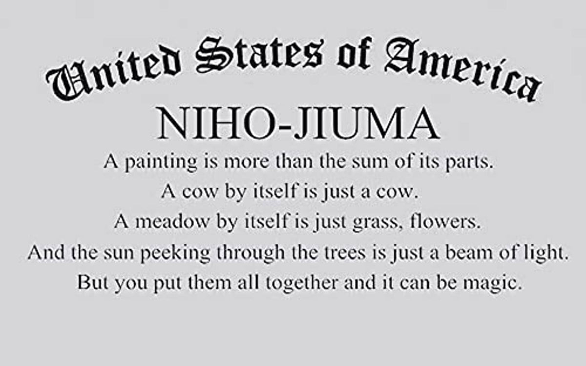 Niho-jiuma diamond painting quote card: United States of America text