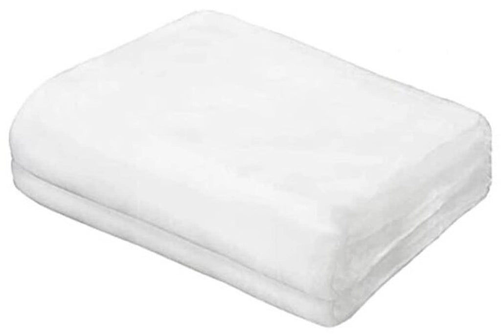 Folded white bug netting sheet with fine mesh for garden insect protection