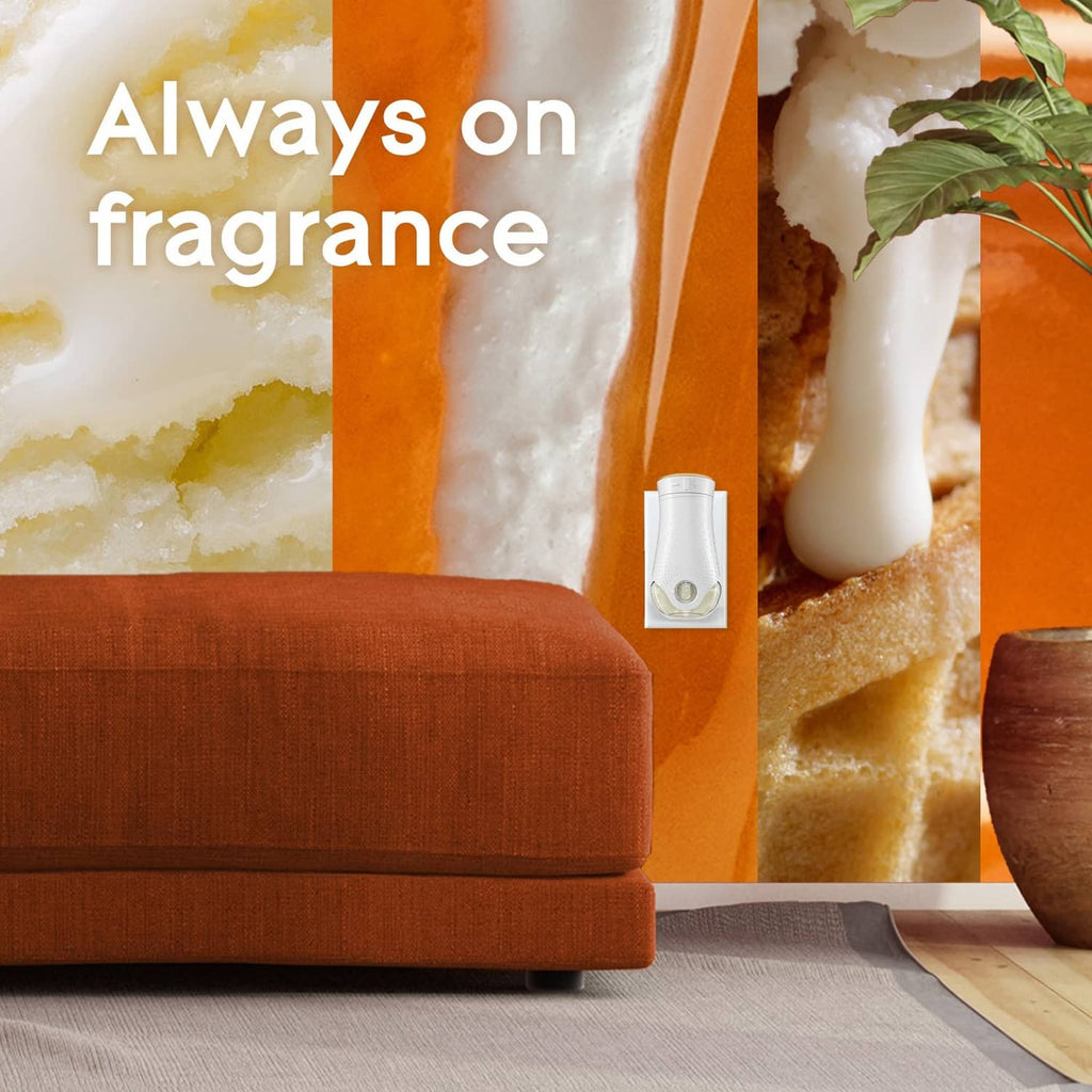 Air freshener refill bottle with white cap