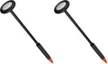 Black reflex hammer set with orange tips, two-piece angled view