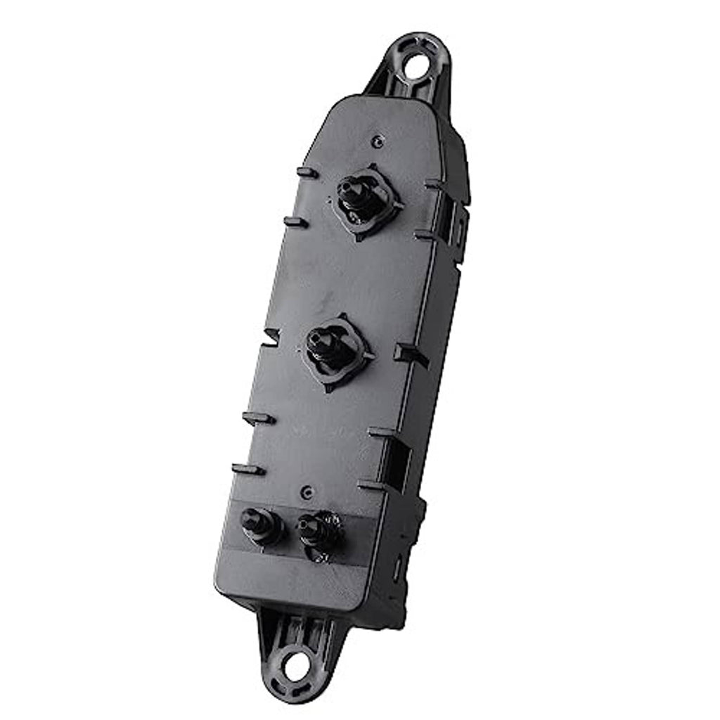 Driver power seat switch module with two round control knobs and side tabs