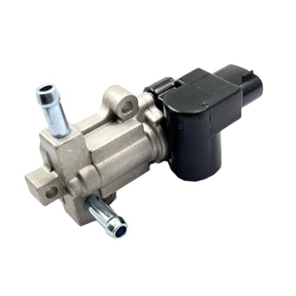 Idle air control (IAC) valve motor with black solenoid housing and metal inlet tubes