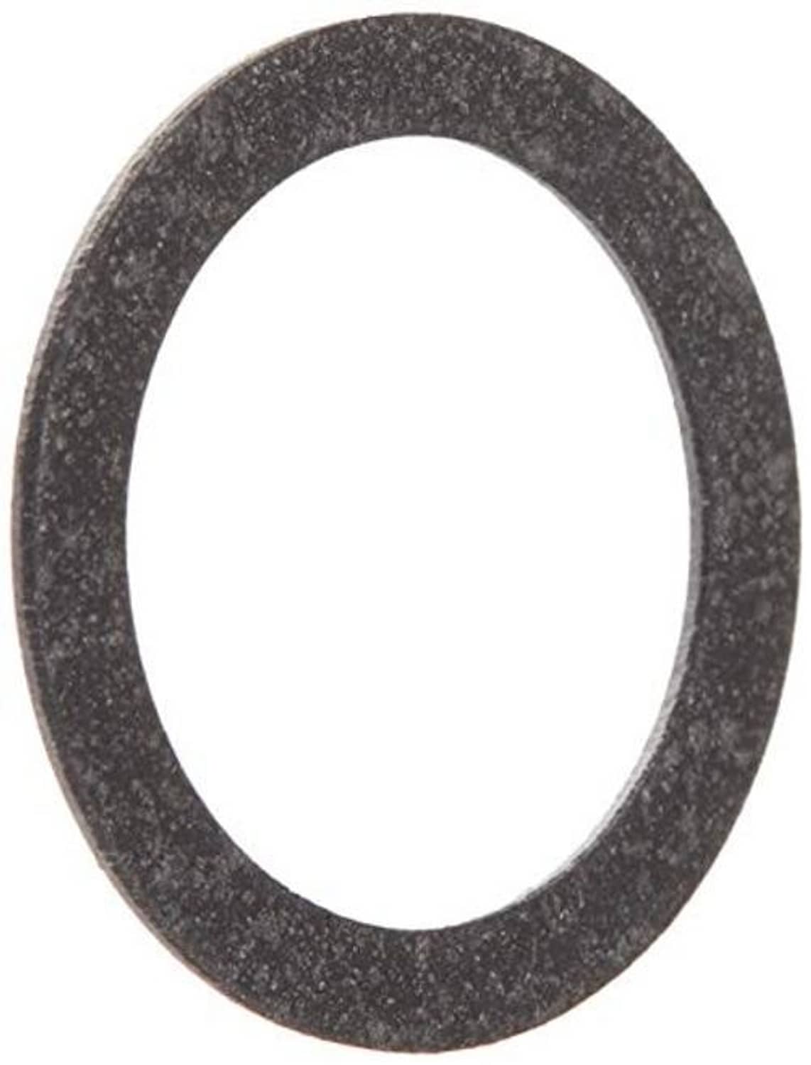 Dark gray drain plug gasket ring, oval inner opening