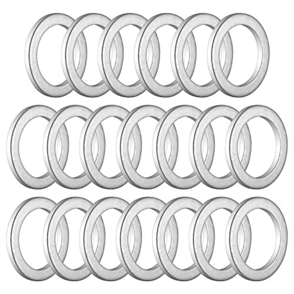 20 metal transmission drain plug washers, round flat rings