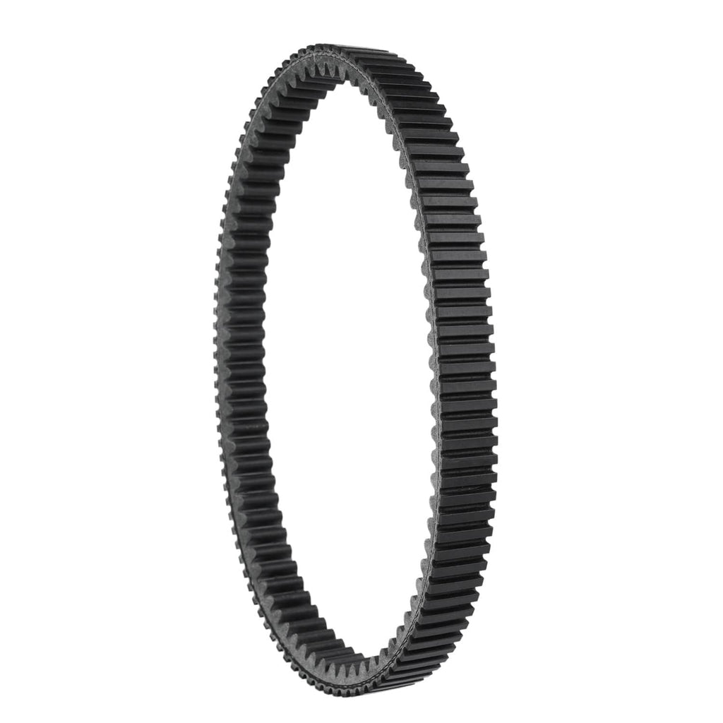 Clutch drive belt with straight teeth, black rubber belt loop
