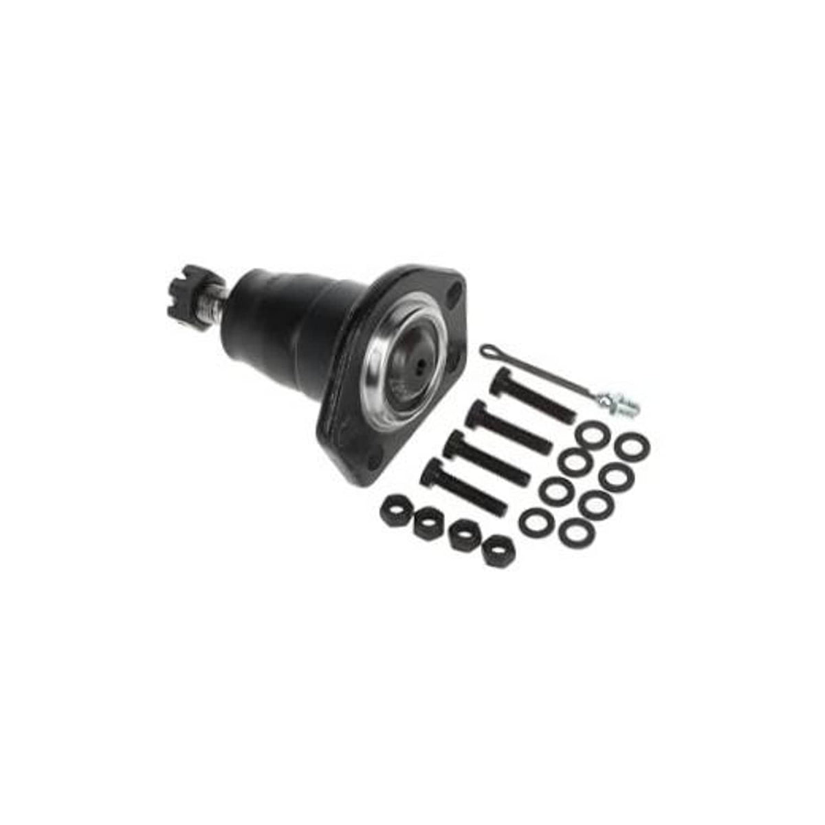 Front upper suspension ball joint with mounting plate and included bolts, washers, nuts