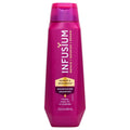 Pink nourishing shampoo bottle with flip-top cap, front label visible