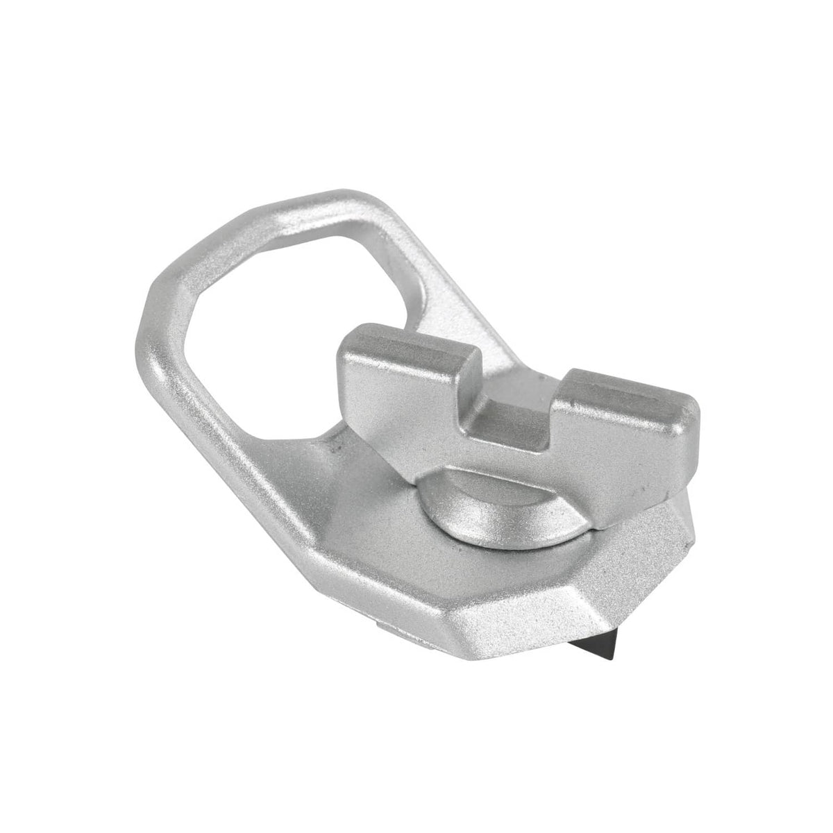 Single silver Lock And Ride Max D-Ring tie-down bracket with latch