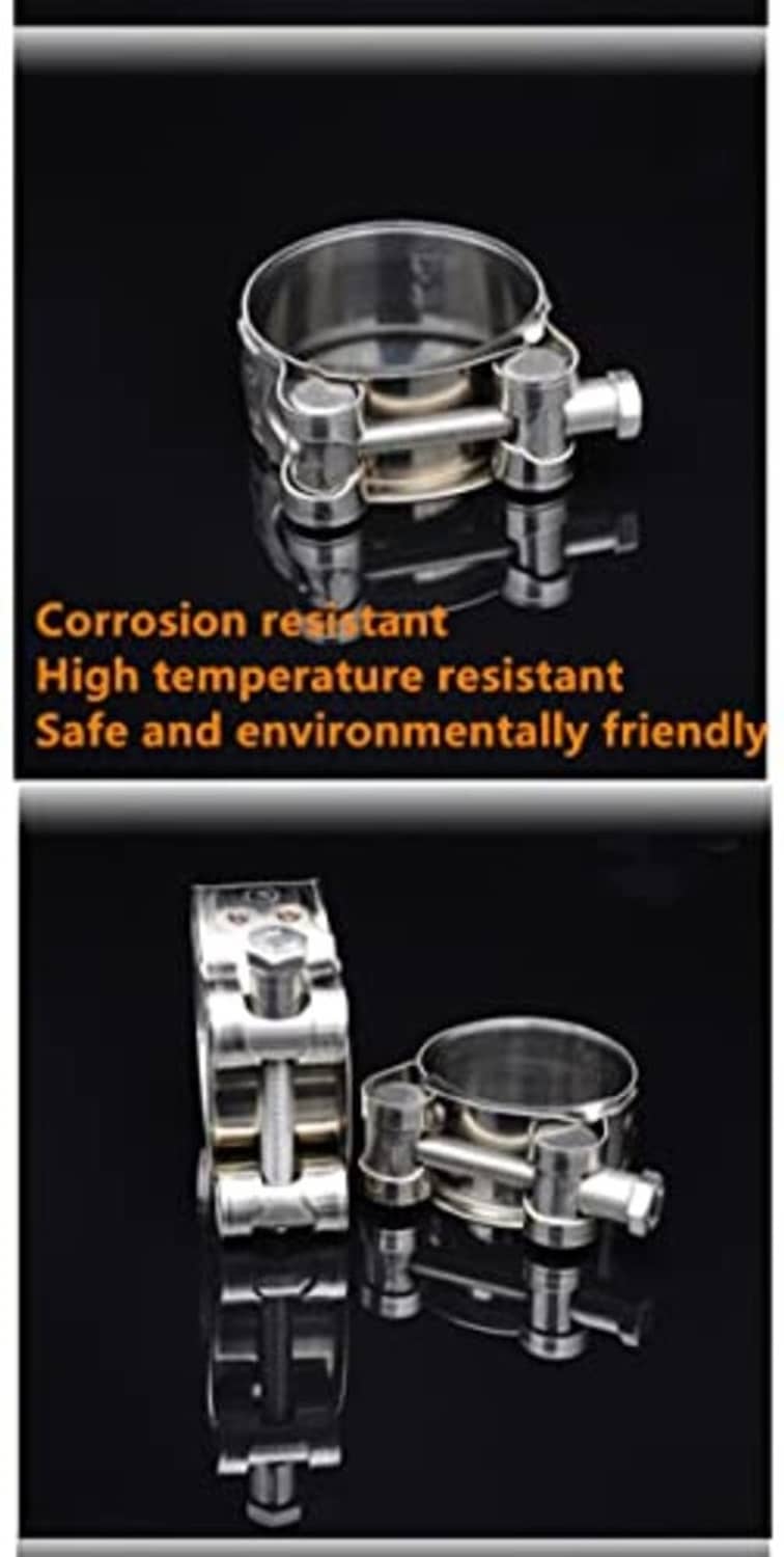 Stainless steel T-bolt hose clamp, corrosion-resistant heavy-duty clamp design