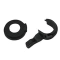 Black choke cover and choke lever set, molded plastic parts