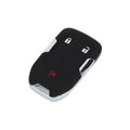 Black key fob shell case with silver trim, lock/unlock button icons visible