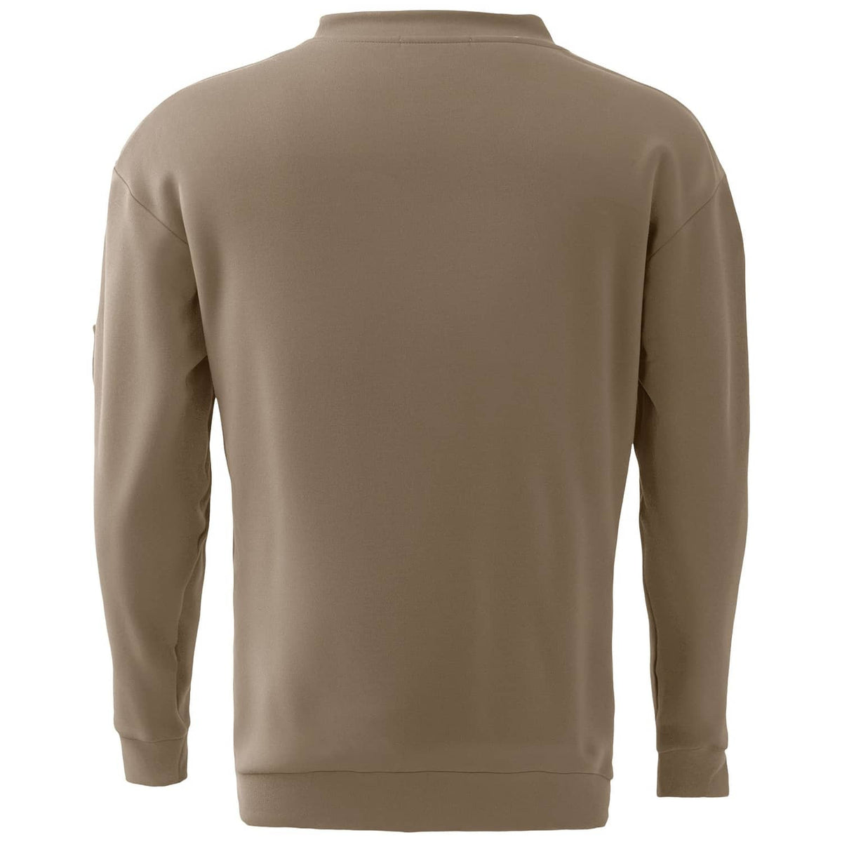 Men's flame-resistant long-sleeve work shirt, plain back view