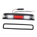 Smoked-lens LED third brake light with red LED bar and white end caps