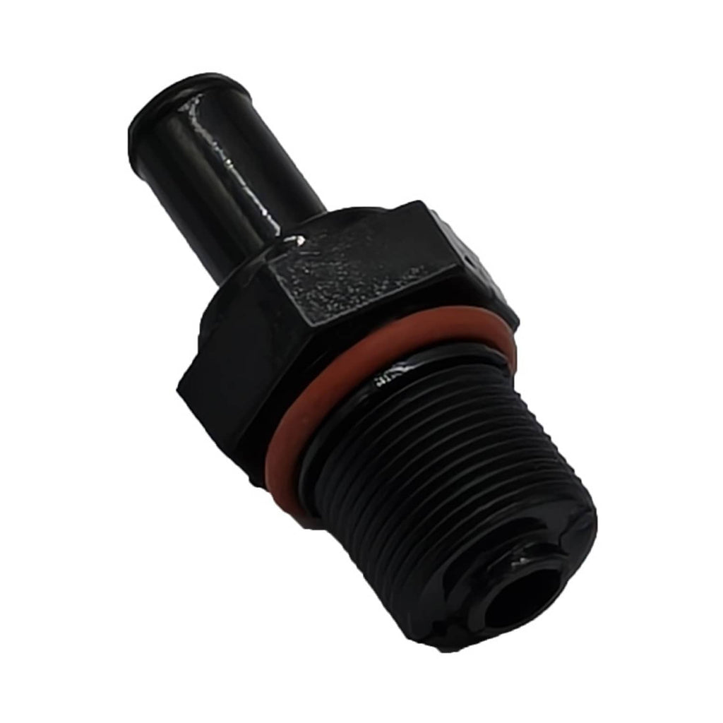 PCV valve, black with brown rubber seal and threaded port